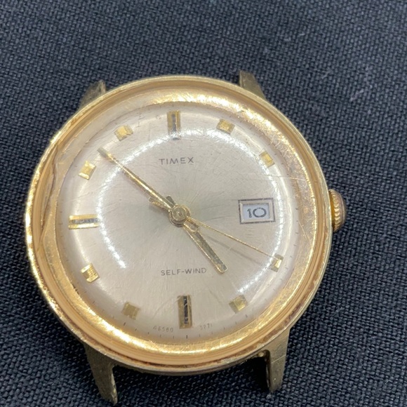 1971 TIMEX MENS WATCH SELF-WINDING 46560 3271 PARTS REPAIR - Picture 1 of 3